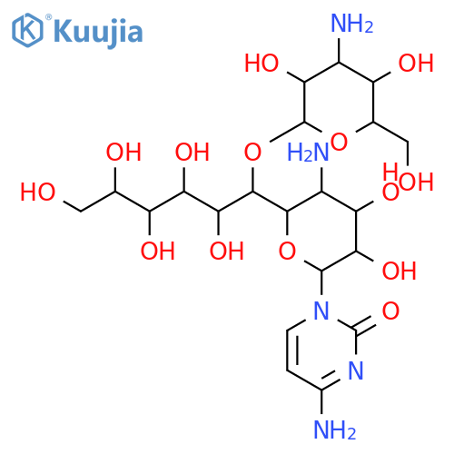 2(1H)-Pyrimidinone,4-amino-1-[4-amino-6-O-(3-amino-3-deoxy-b-D-glucopyranosyl)-4-deoxy-D-glycero-D-galacto-b-D-gluco-undecopyranosyl]- structure