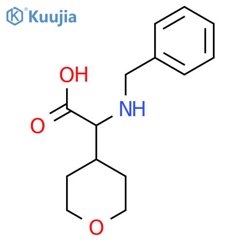 2-(benzylamino)-2-(oxan-4-yl)acetic acid structure