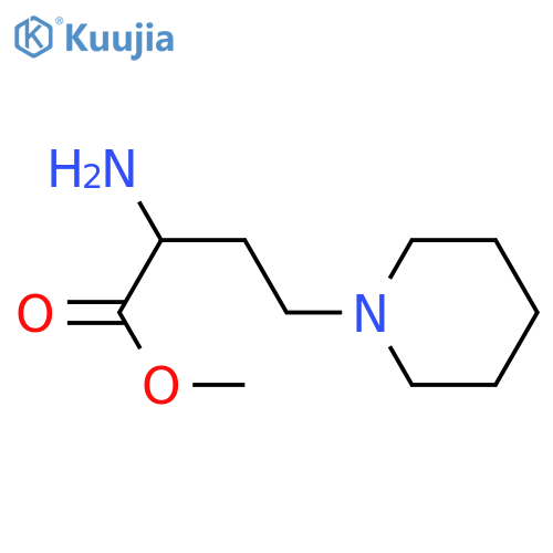 methyl 2-amino-4-(piperidin-1-yl)butanoate structure