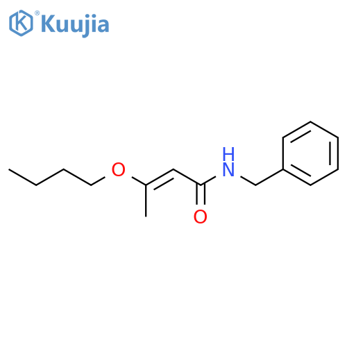 2-Butenamide, 3-butoxy-N-(phenylmethyl)-, (E)- structure