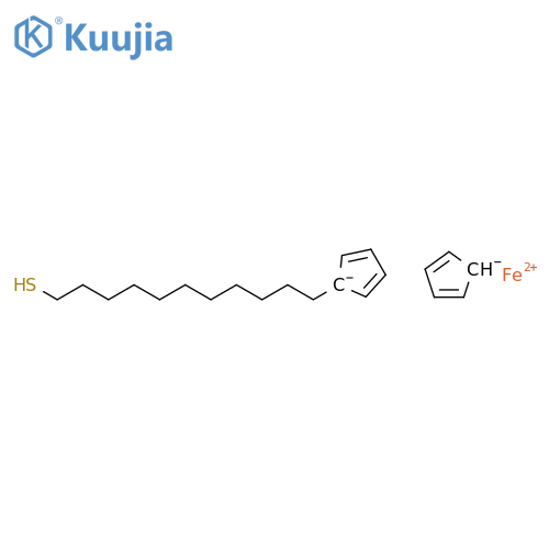 11-Ferrocenyl-1-undecanethiol structure