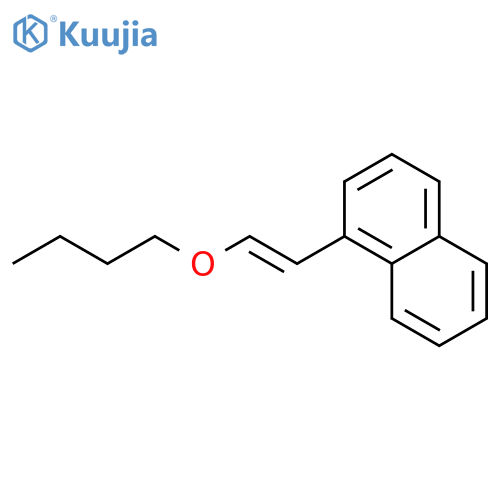Naphthalene, 1-(2-butoxyethenyl)-, (E)- structure