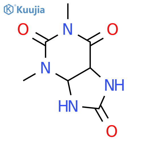 1H-Purine-2,6,8(3H)-trione, tetrahydro-1,3-dimethyl- structure