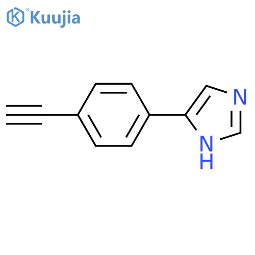 4-(4-ethynylphenyl)-1H-imidazole structure