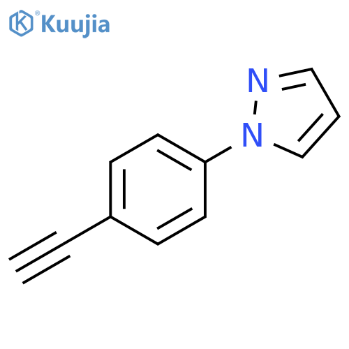 1-(4-ethynylphenyl)-1H-pyrazole structure