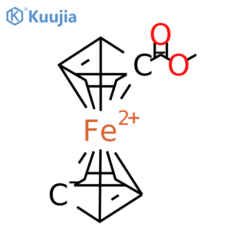 Methoxycarbonylferrocene structure