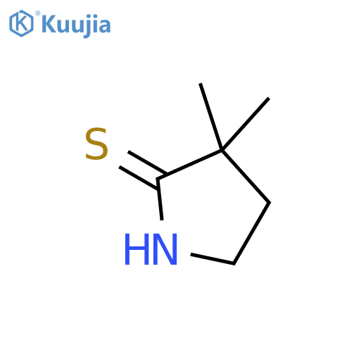 3,3-dimethylpyrrolidine-2-thione structure