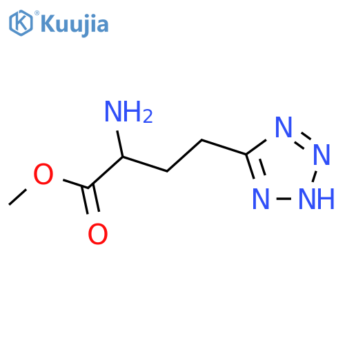 1H-Tetrazole-5-butanoicacid, a-amino-, methyl ester, (aS)- (9CI) structure