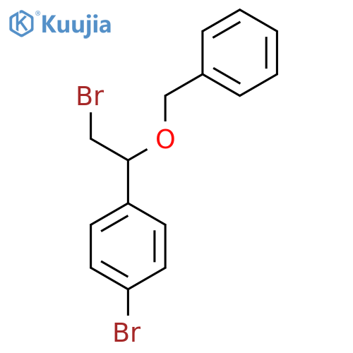 1-1-(benzyloxy)-2-bromoethyl-4-bromobenzene structure