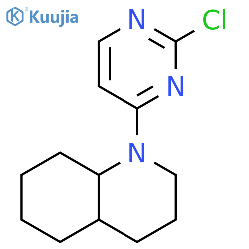 1-(2-chloropyrimidin-4-yl)-decahydroquinoline structure