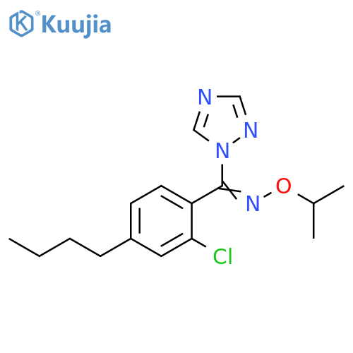1H-1,2,4-Triazole,1-[(4-butyl-2-chlorophenyl)[(1-methylethoxy)imino]methyl]- structure