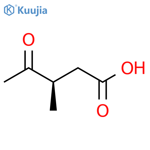 Pentanoic acid,3-methyl-4-oxo-, (R)- (9CI) structure