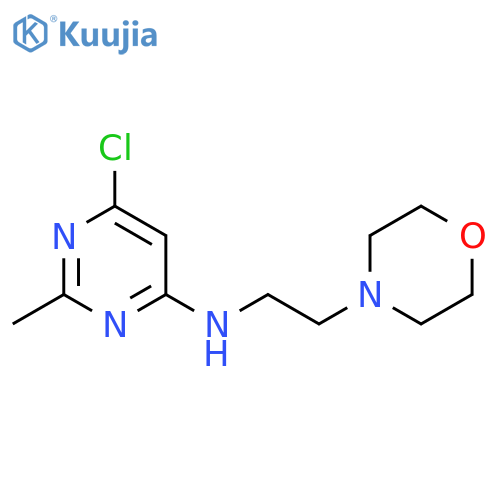 6-Chloro-2-methyl-N-(2-morpholinoethyl)pyrimidin-4-amine structure