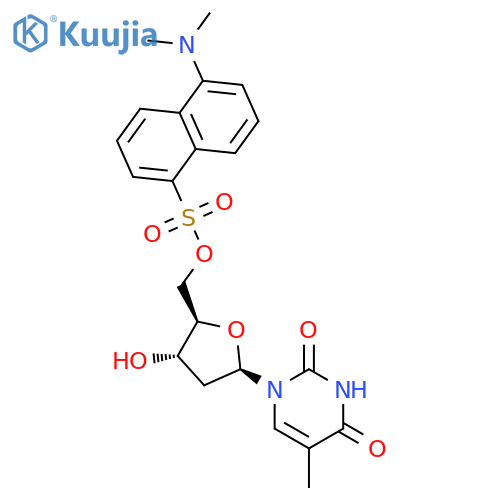 Thymidine,5'-[5-(dimethylamino)-1-naphthalenesulfonate] (9CI) structure