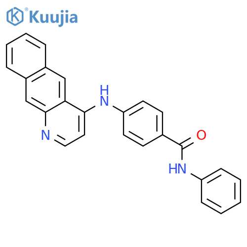 4-(benzo[g]quinolin-4-ylamino)-N-phenylbenzamide structure