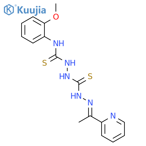 Carbonothioicdihydrazide,2-[[(2-methoxyphenyl)amino]thioxomethyl]-2'-[1-(2-pyridinyl)ethylidene]- (9CI) structure
