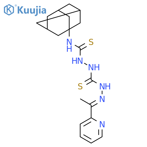 Carbonothioicdihydrazide,2-[1-(2-pyridinyl)ethylidene]-2'-[(tricyclo[3.3.1.13,7]dec-1-ylamino)thioxomethyl]-(9CI) structure