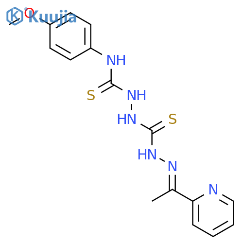 Carbonothioicdihydrazide,2-[[(4-methoxyphenyl)amino]thioxomethyl]-2'-[1-(2-pyridinyl)ethylidene]- (9CI) structure