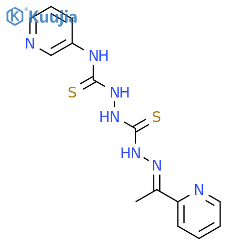 Carbonothioicdihydrazide, 2-[(3-pyridinylamino)thioxomethyl]-2'-[1-(2-pyridinyl)ethylidene]-(9CI) structure