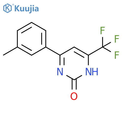 2(1H)-Pyrimidinone, 4-(3-methylphenyl)-6-(trifluoromethyl)- structure