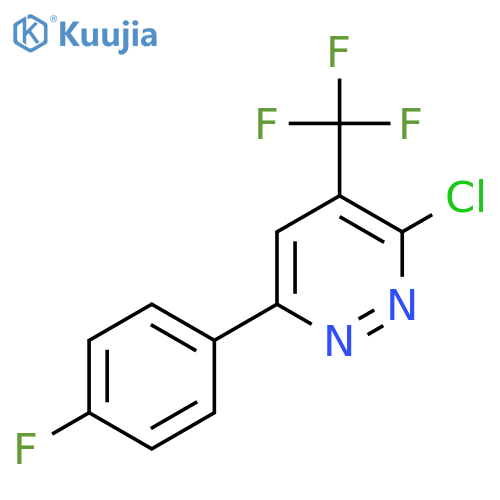 3-chloro-6-(4-fluorophenyl)-4-(trifluoromethyl)pyridazine structure