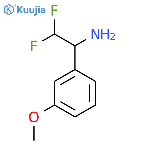 2,2-difluoro-1-(3-methoxyphenyl)ethan-1-amine structure