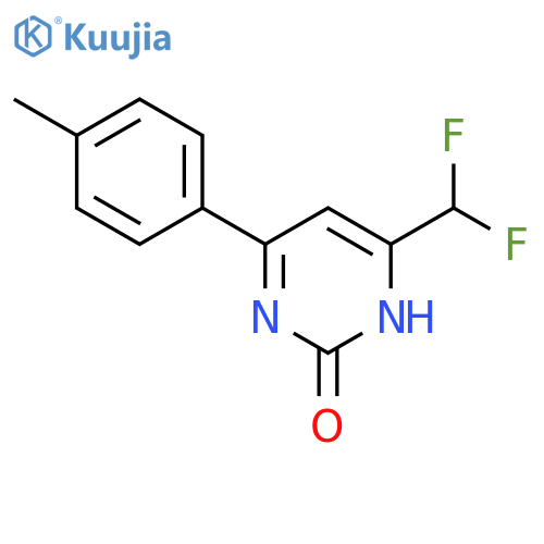 4-(difluoromethyl)-6-(p-tolyl)pyrimidin-2(1H)-one structure