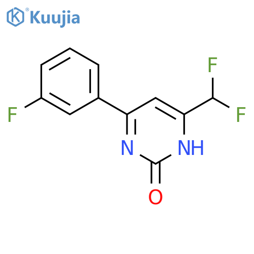 4-(difluoromethyl)-6-(3-fluorophenyl)pyrimidin-2(1H)-one structure