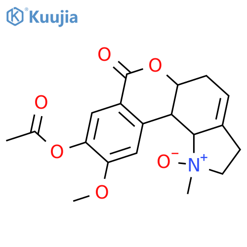 Lycorenine; 7-Ketone (lactone), O9-de-Me, 9-Ac, N-oxide structure