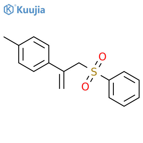 Benzene, 1-methyl-4-[1-[(phenylsulfonyl)methyl]ethenyl]- structure