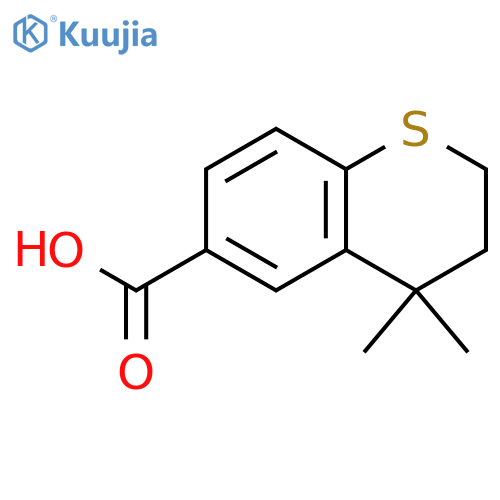 4,4-Dimethyl-3,4-dihydro-2h-1-benzothiopyran-6-carboxylic acid structure
