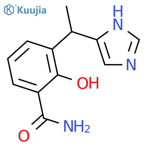 Benzamide, 2-hydroxy-3-[1-(1H-imidazol-4-yl)ethyl]- structure