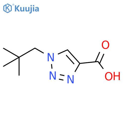 1-(2,2-Dimethylpropyl)-1H-1,2,3-triazole-4-carboxylic Acid structure