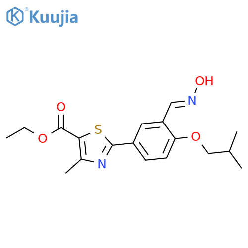 2-3-(Hydroxyimino)methyl-4-(2-methylpropoxy)phenyl-4-methyl-5-Thiazolecarboxylic Acid Ethyl Ester structure