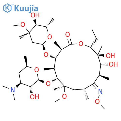 Clarithromycin (9E)-O-Methyloxime structure