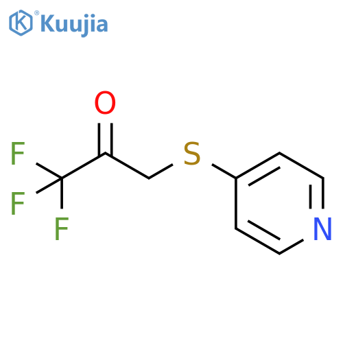 2-Propanone,1,1,1-trifluoro-3-(4-pyridinylthio)- structure