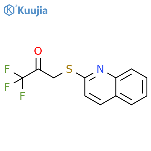 2-Propanone,1,1,1-trifluoro-3-(2-quinolinylthio)- structure