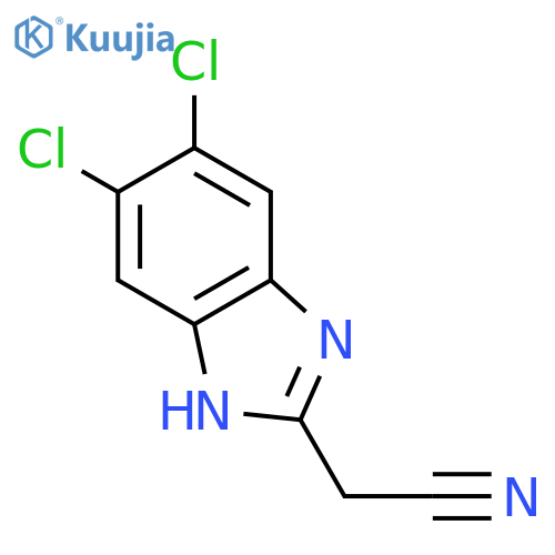 1H-Benzimidazole-2-acetonitrile, 5,6-dichloro- structure