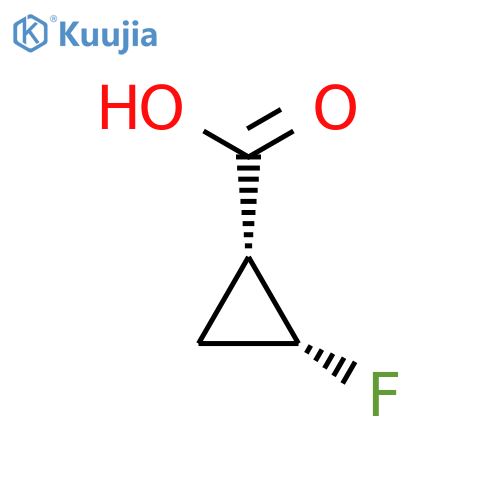 (1R,2R)-2-fluorocyclopropane-1-carboxylic acid structure
