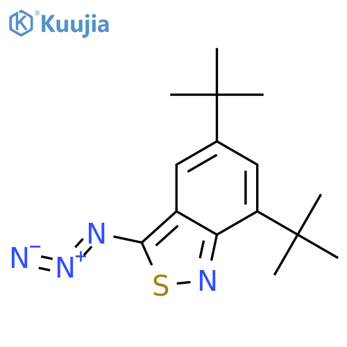 2,1-Benzisothiazole, 3-azido-5,7-bis(1,1-dimethylethyl)- structure