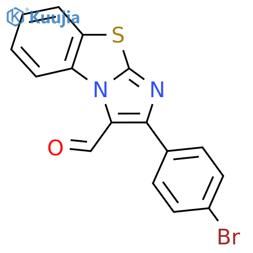 2-(4-Bromophenyl)benzo[d]imidazo[2,1-b]thiazole-3-carbaldehyde structure