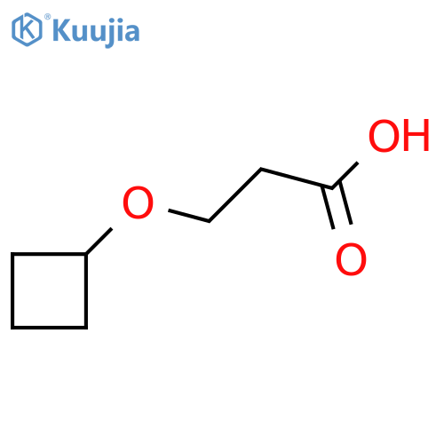 Propanoic acid, 3-(cyclobutyloxy)- structure
