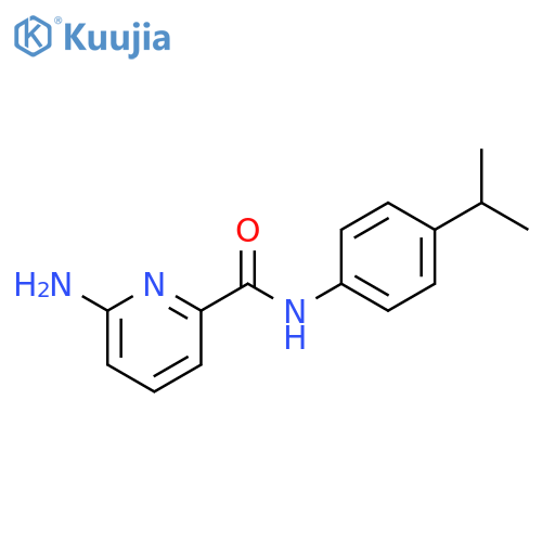 6-amino-N-4-(propan-2-yl)phenylpyridine-2-carboxamide structure