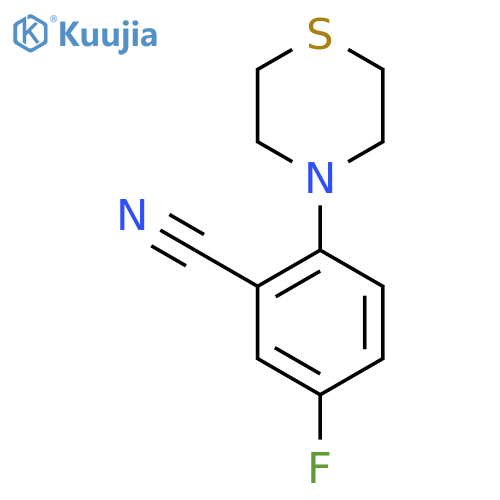 5-Fluoro-2-(thiomorpholin-4-yl)benzonitrile structure