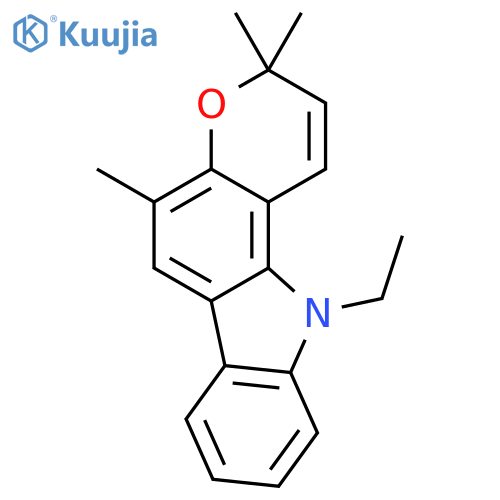Pyrano[3,2-a]carbazole, 11-ethyl-3,11-dihydro-3,3,5-trimethyl- structure