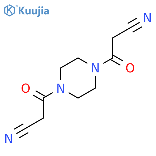 3-[4-(2-cyanoacetyl)piperazin-1-yl]-3-oxopropanenitrile structure