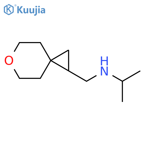 6-Oxaspiro[2.5]octane-1-methanamine, N-(1-methylethyl)- structure