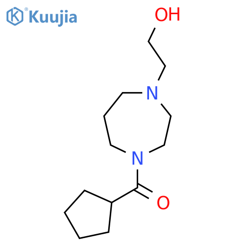 2-(4-Cyclopentanecarbonyl-1,4-diazepan-1-yl)ethan-1-ol structure