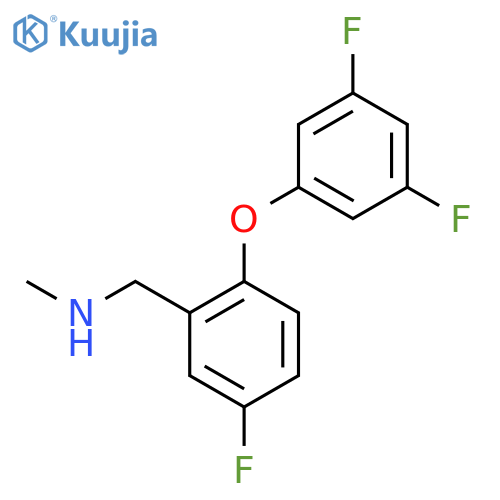 Benzenemethanamine, 2-(3,5-difluorophenoxy)-5-fluoro-N-methyl- structure