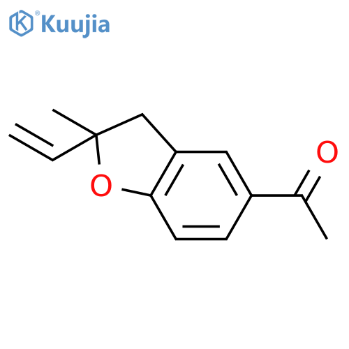 Ethanone, 1-(2-ethenyl-2,3-dihydro-2-methyl-5-benzofuranyl)- structure